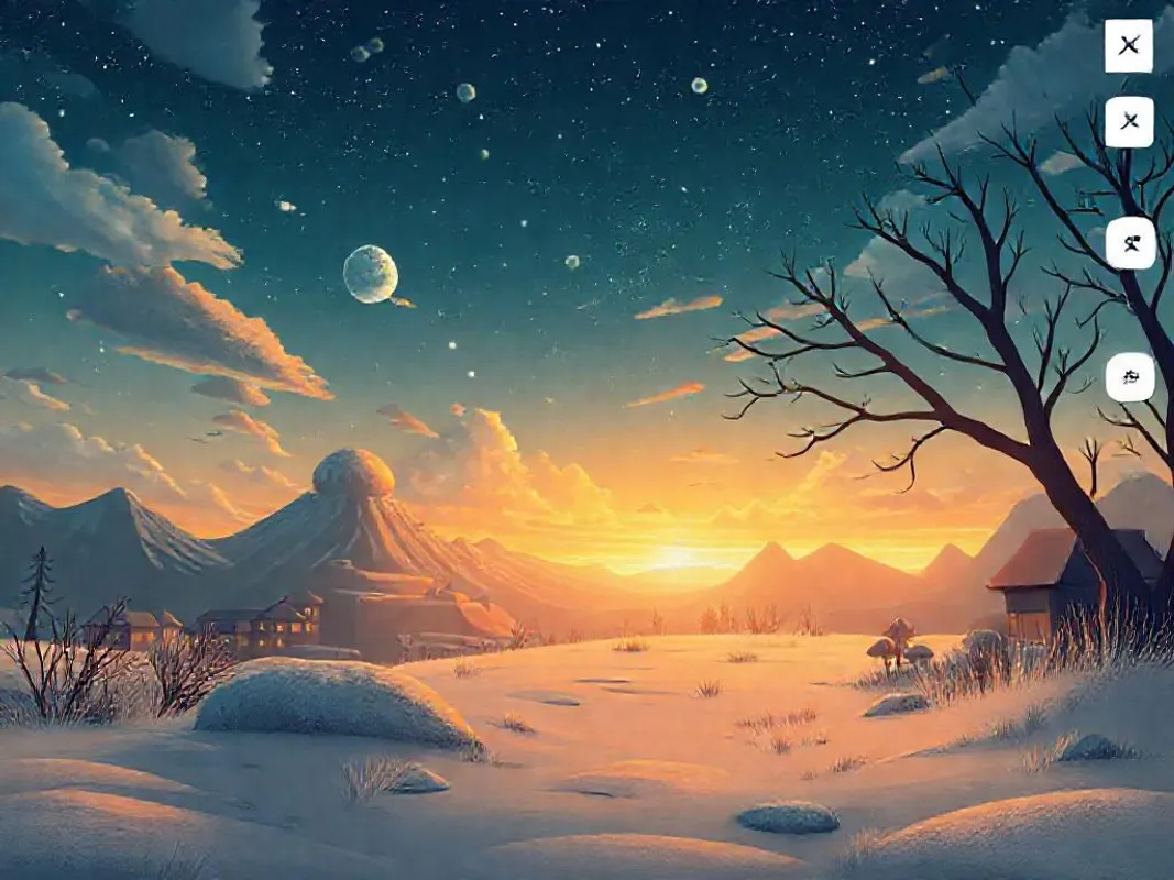 A scene visualization, taken from the book The Call of the Wild